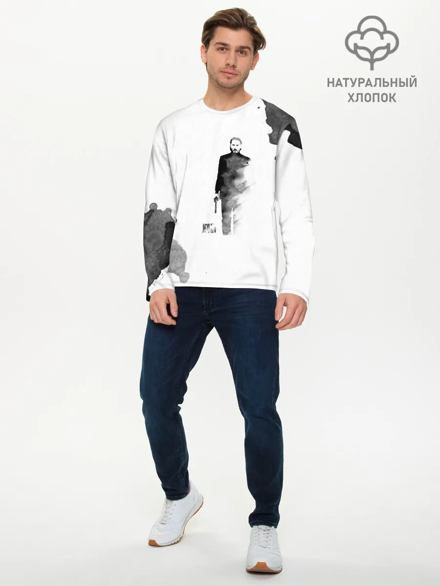 Мужской лонгслив базовый / Джон Уик