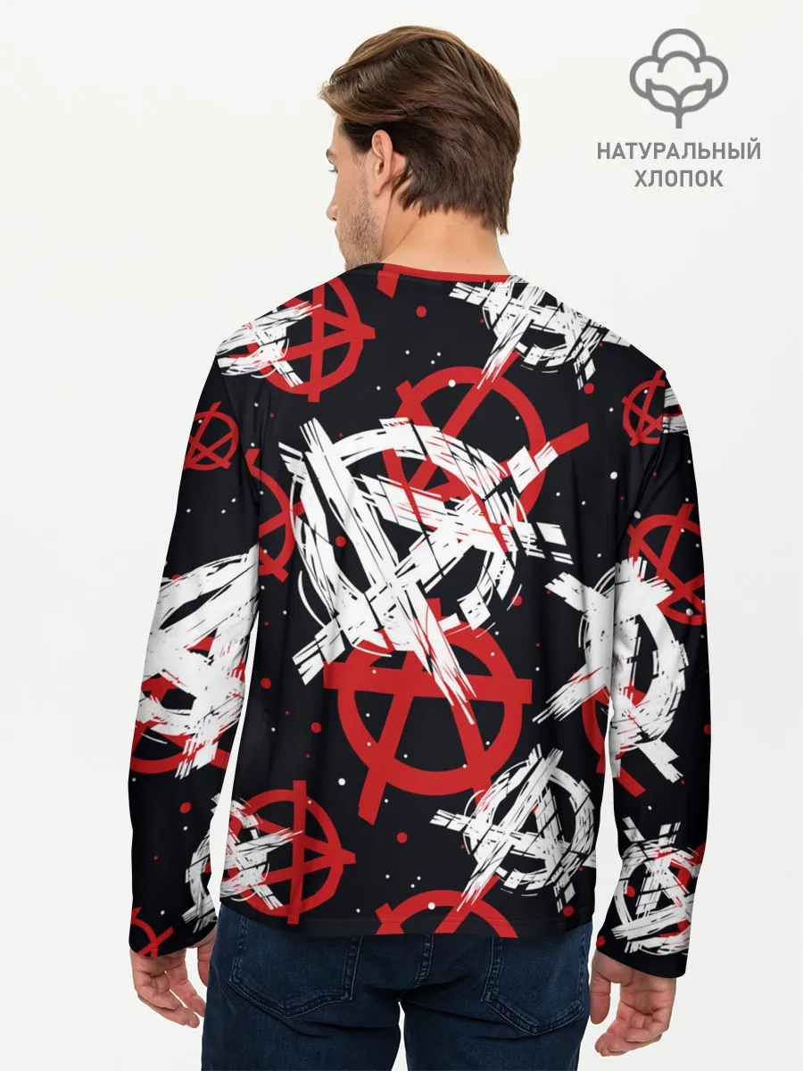 Мужской лонгслив базовый / Анархия