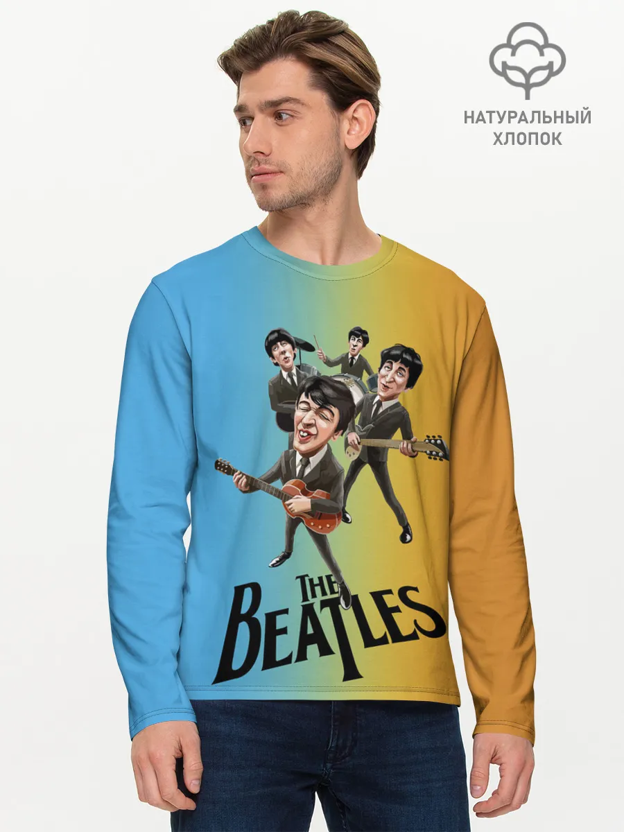 Мужской лонгслив базовый / The Beatles