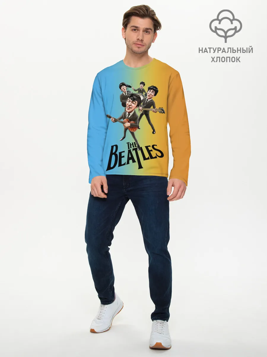 Мужской лонгслив базовый / The Beatles