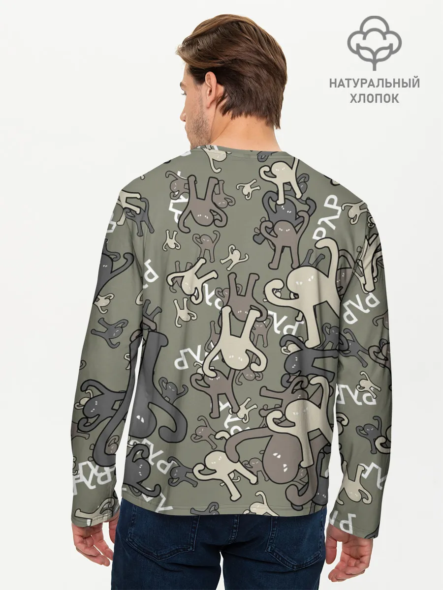 Мужской лонгслив базовый / ЪУЪ КАМУФЛЯЖ.