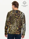 Мужской лонгслив базовый / Шкура леопарда