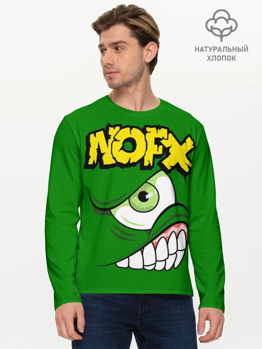 Мужской лонгслив базовый / NOFX