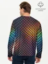 Мужской лонгслив базовый / Радужная чешуя