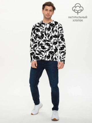 Мужской лонгслив базовый / Забавные собаки