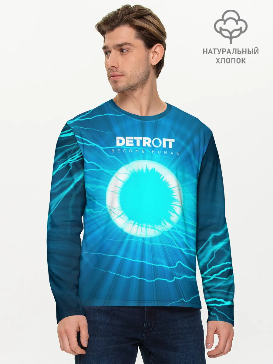 Мужской лонгслив базовый / Detroit: Вecome Human