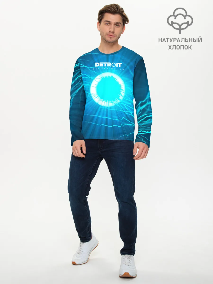 Мужской лонгслив базовый / Detroit: Вecome Human