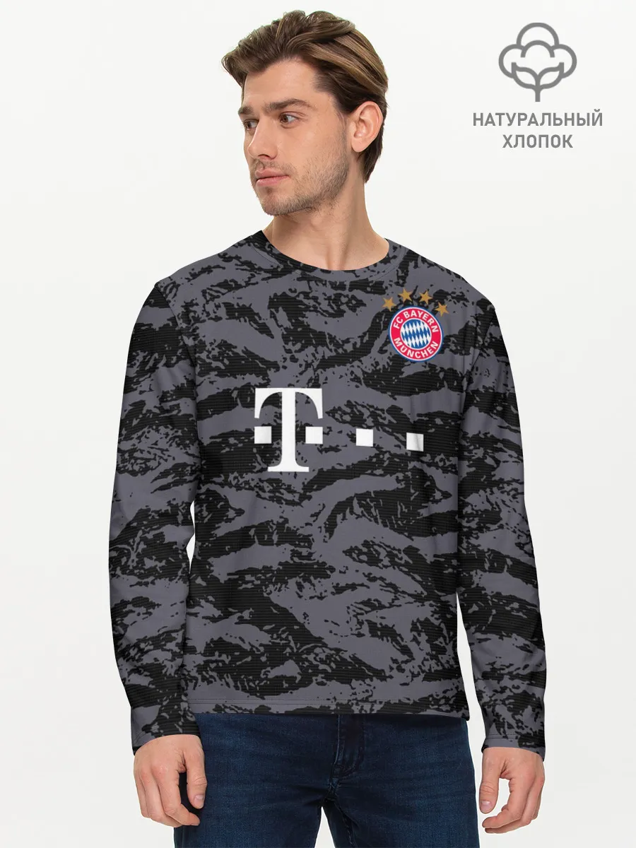 Мужской лонгслив базовый / Bayern away gk 18-19