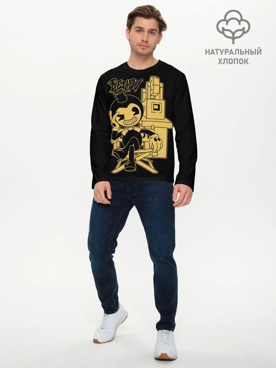 Мужской лонгслив базовый / Bendy And The Ink Machine