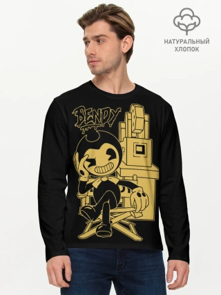 Мужской лонгслив базовый / Bendy And The Ink Machine