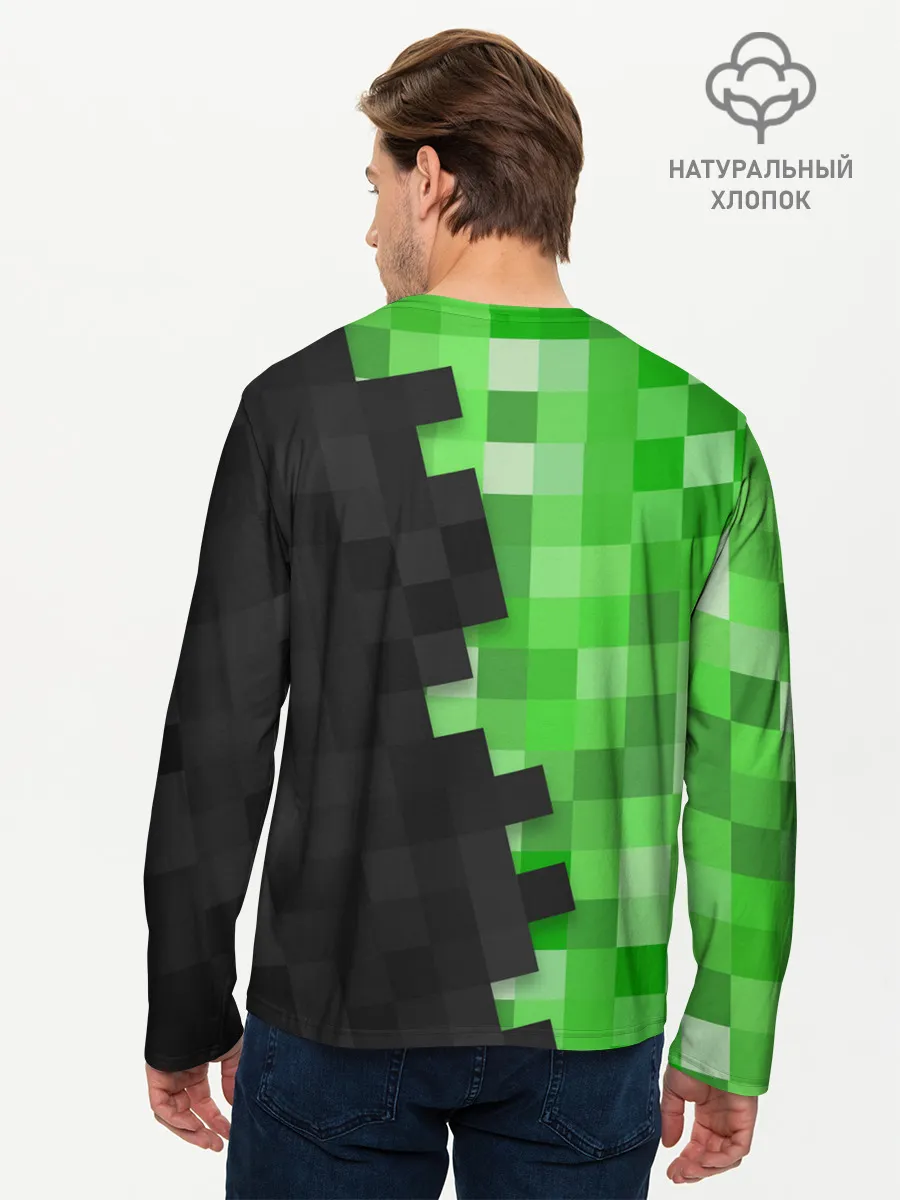 Мужской лонгслив базовый / Minecraft EARTH