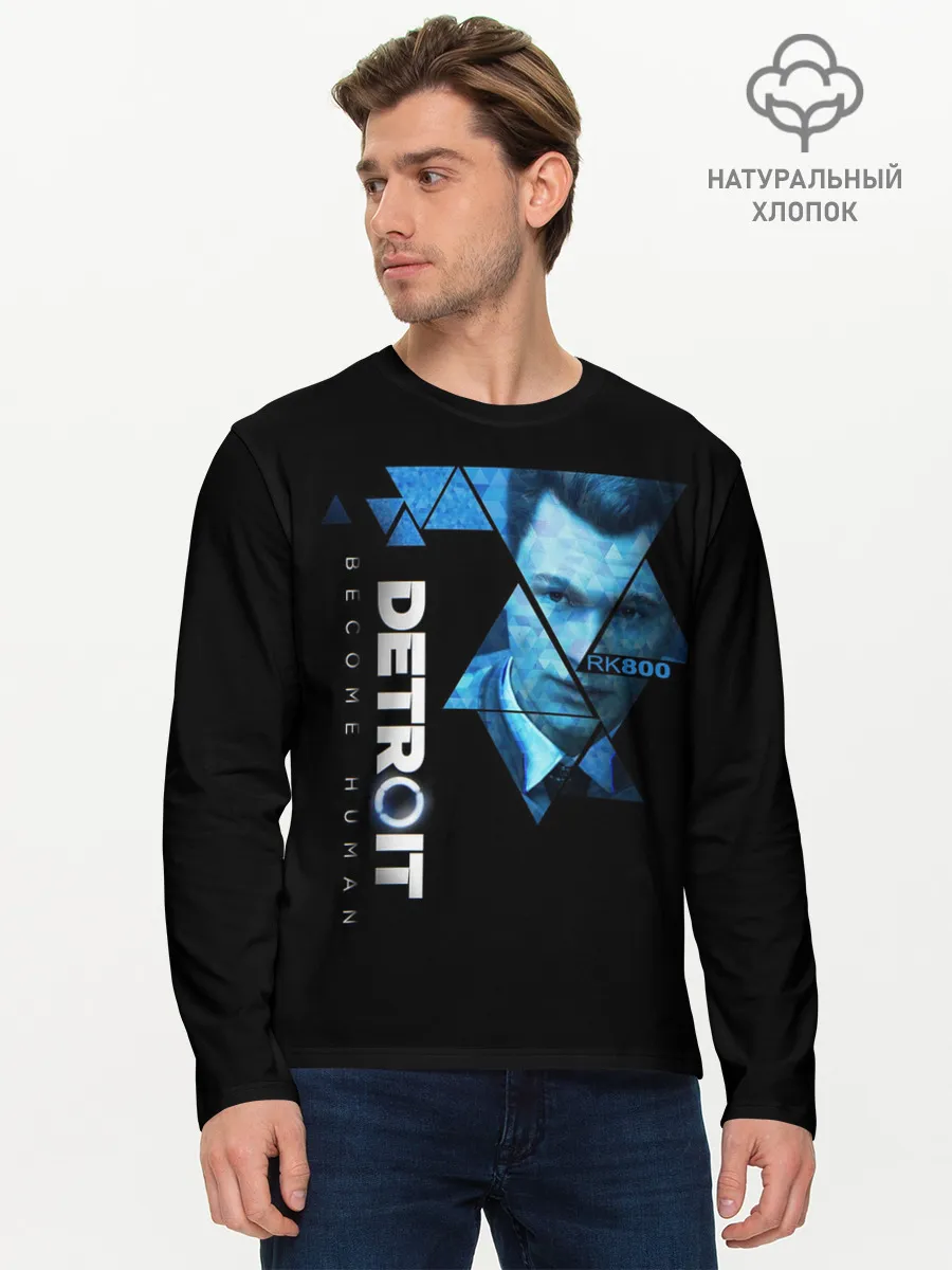 Мужской лонгслив базовый / Detroit become human