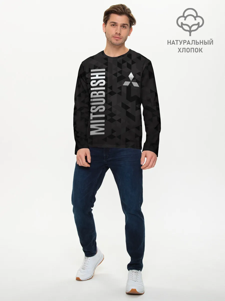 Мужской лонгслив базовый / Mitsubishi