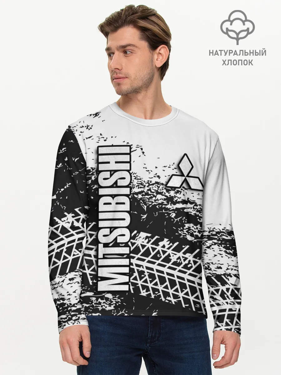 Мужской лонгслив базовый / Mitsubishi