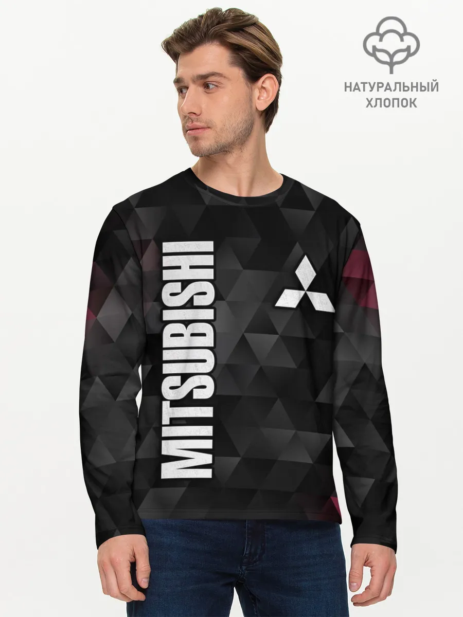 Мужской лонгслив базовый / Mitsubishi