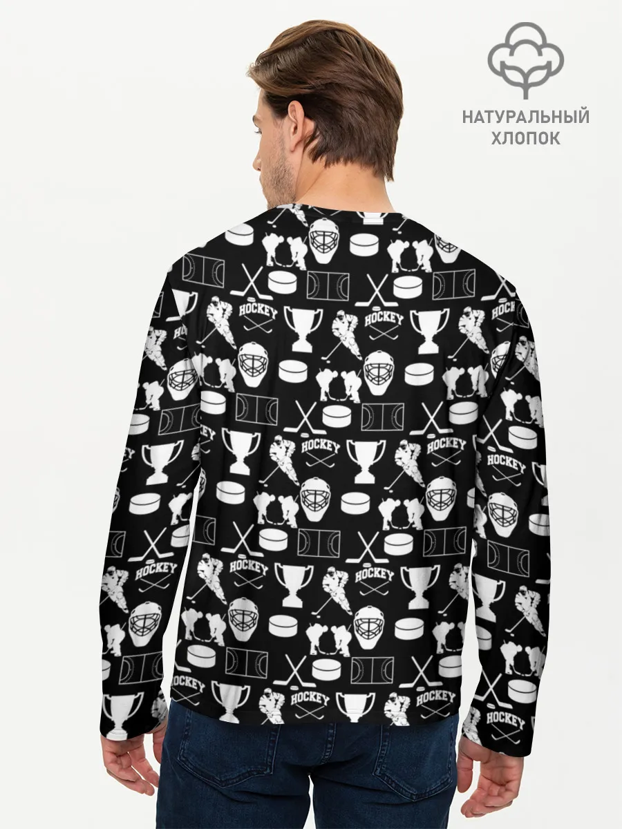 Мужской лонгслив базовый / ХОККЕЙ