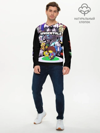 Мужской лонгслив базовый / UNDERTALE