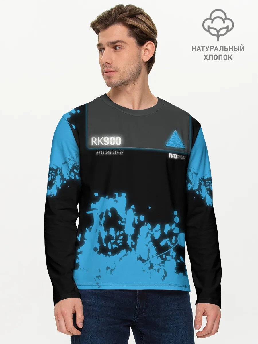 Мужской лонгслив базовый / Detroit: Become Human.