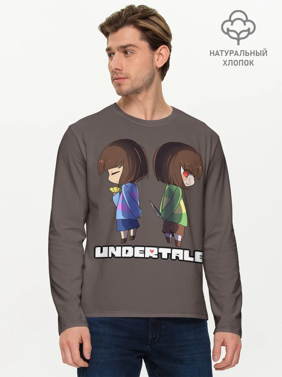 Мужской лонгслив базовый / Undertale