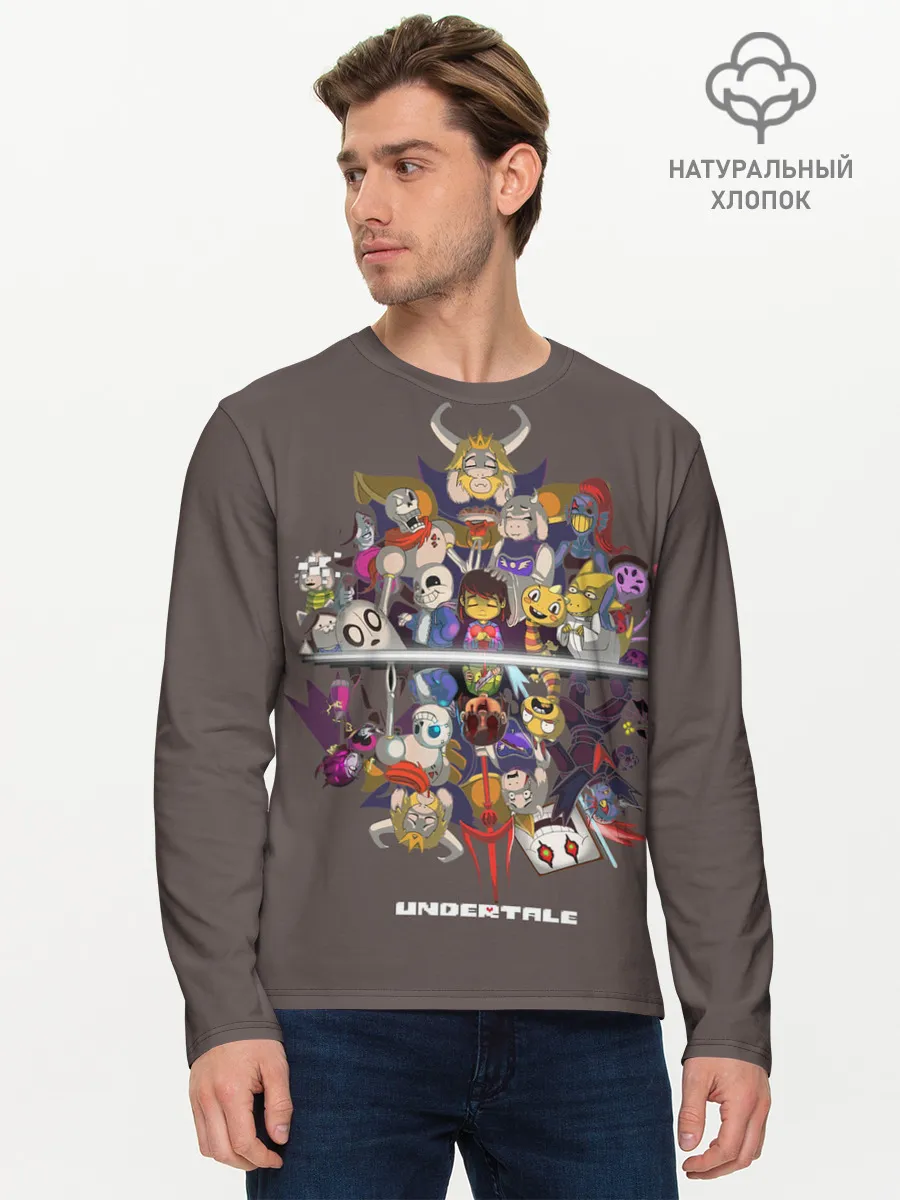 Мужской лонгслив базовый / Undertale