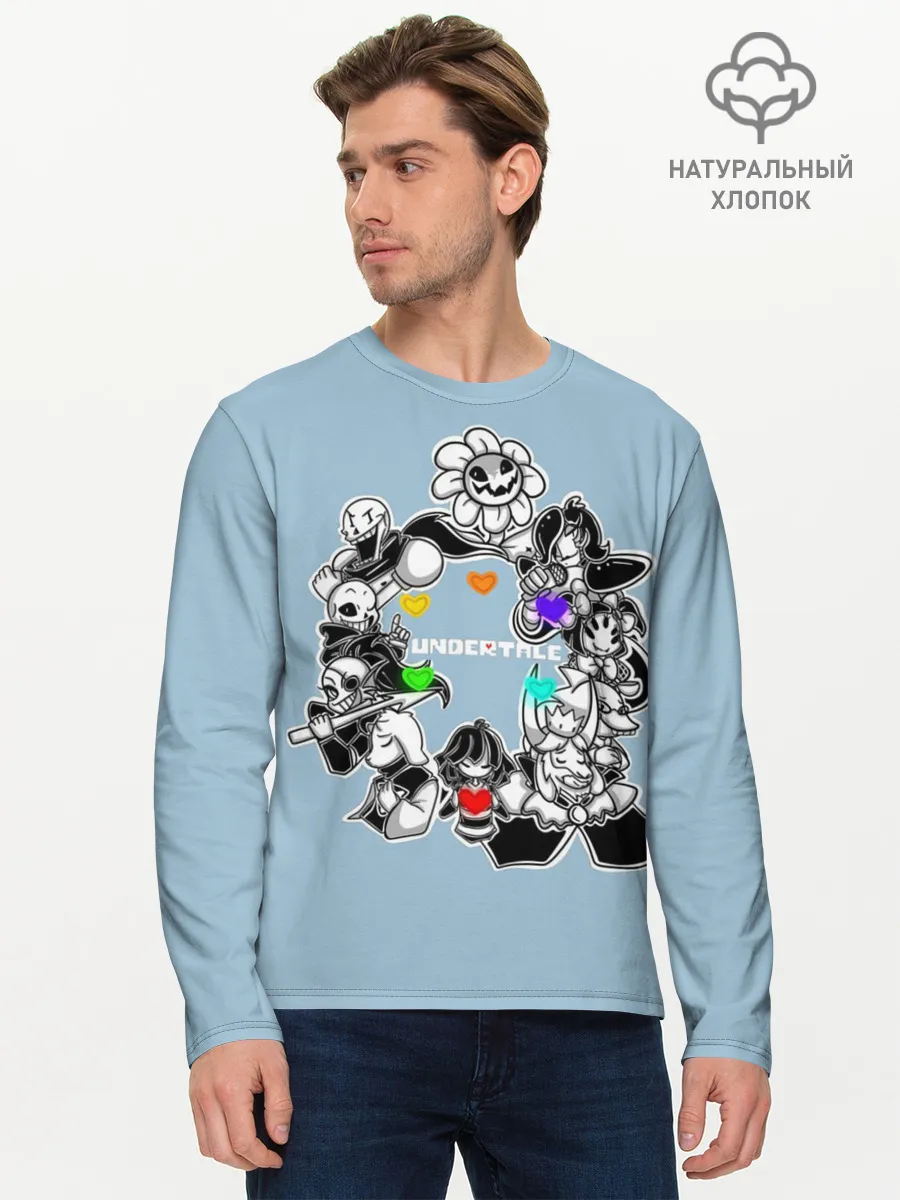 Мужской лонгслив базовый / Undertale