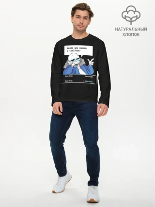 Мужской лонгслив базовый / Undertale