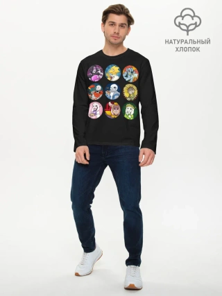 Мужской лонгслив базовый / Undertale