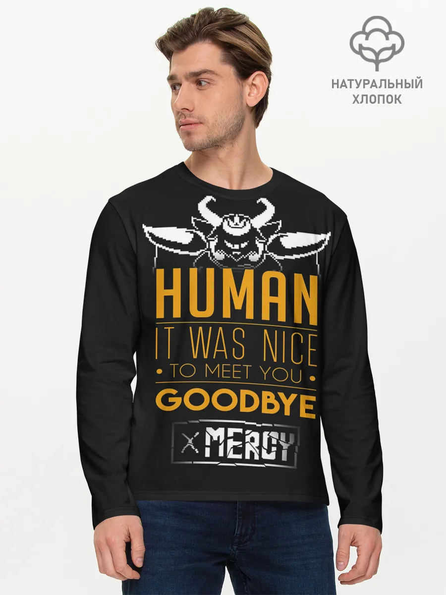 Мужской лонгслив базовый / Undertale