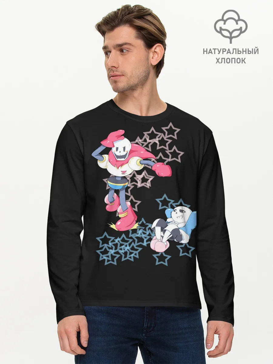 Мужской лонгслив базовый / Undertale