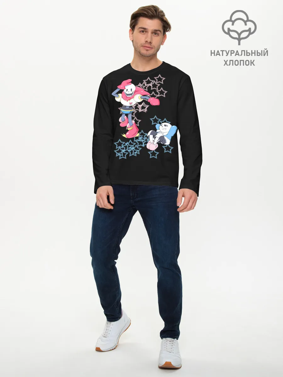 Мужской лонгслив базовый / Undertale