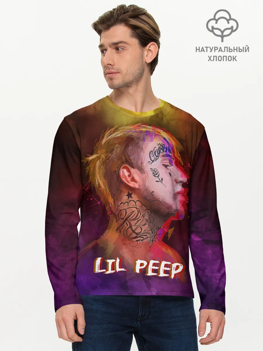 Мужской лонгслив базовый / Lil Peep ART