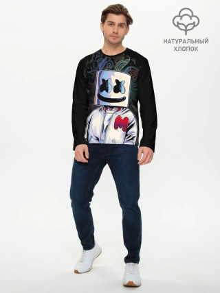 Мужской лонгслив базовый / M