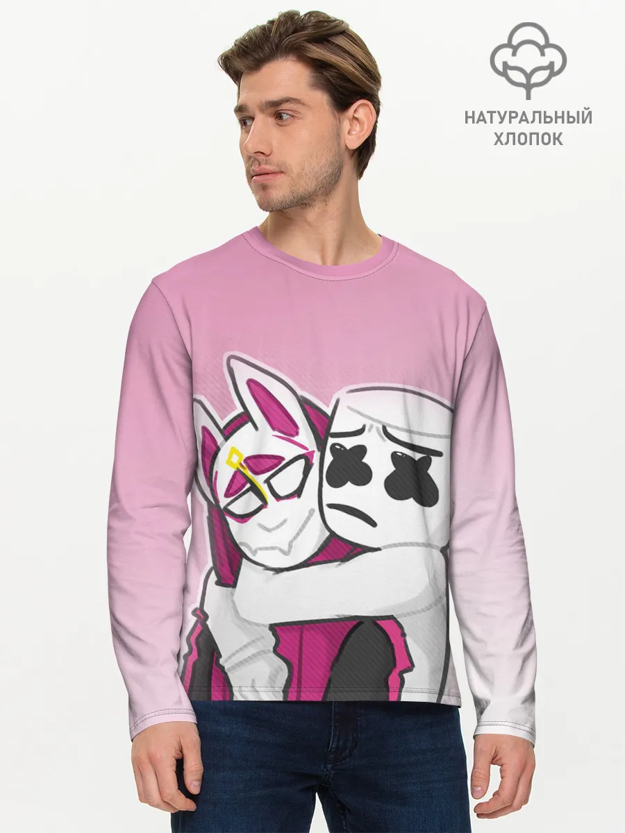 Мужской лонгслив базовый / Fortnite Marshmello