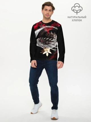 Мужской лонгслив базовый / Дракон