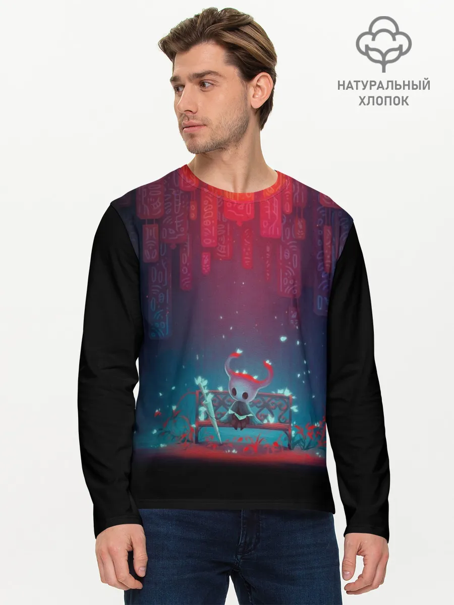 Мужской лонгслив базовый / hollow knight