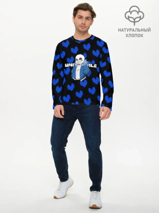 Мужской лонгслив базовый / Undertale.