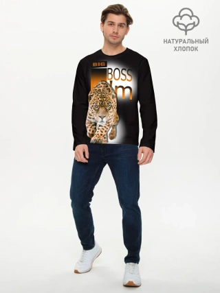 Мужской лонгслив базовый / Я Босс Im big boss