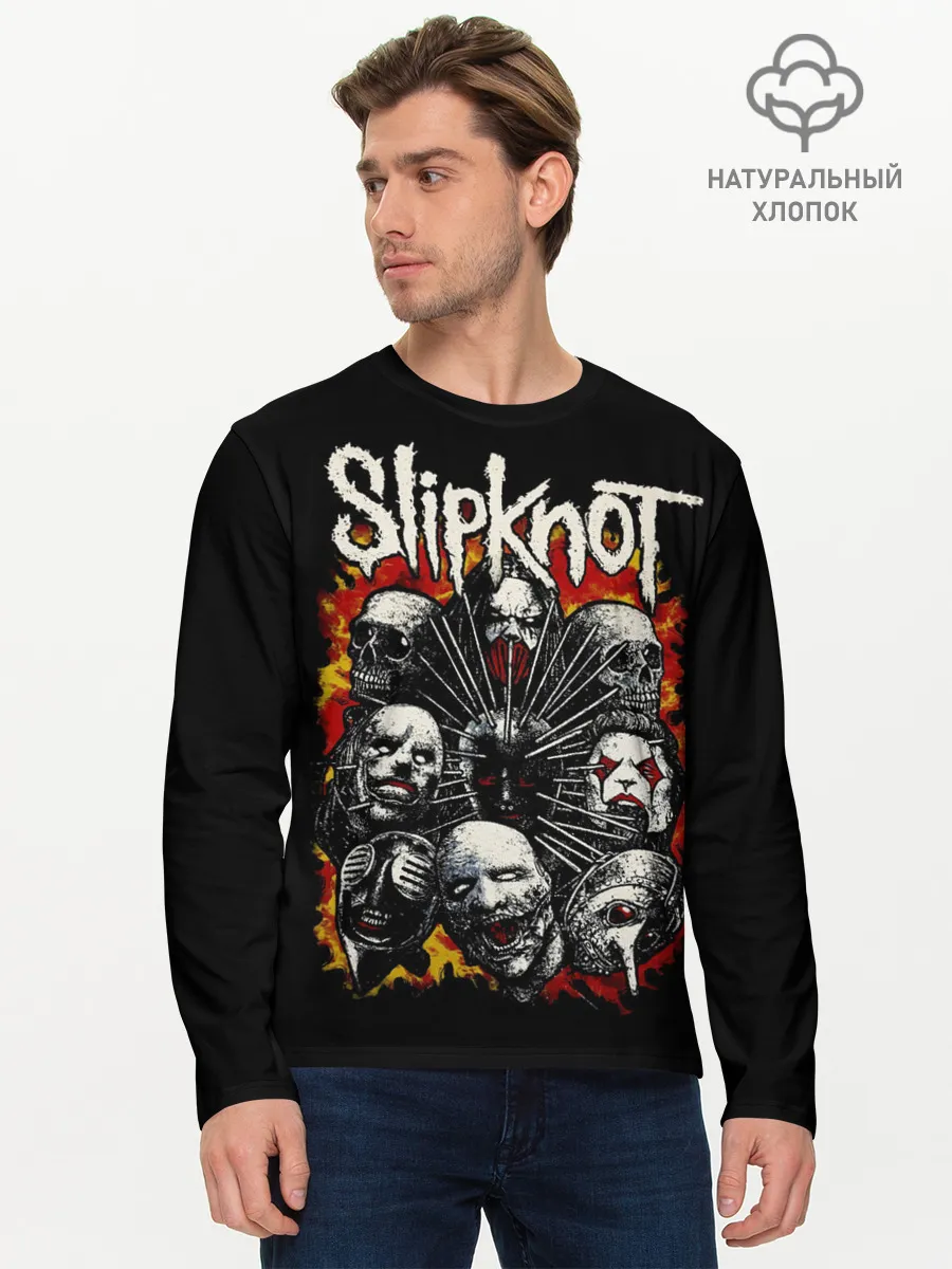 Мужской лонгслив базовый / Slipknot