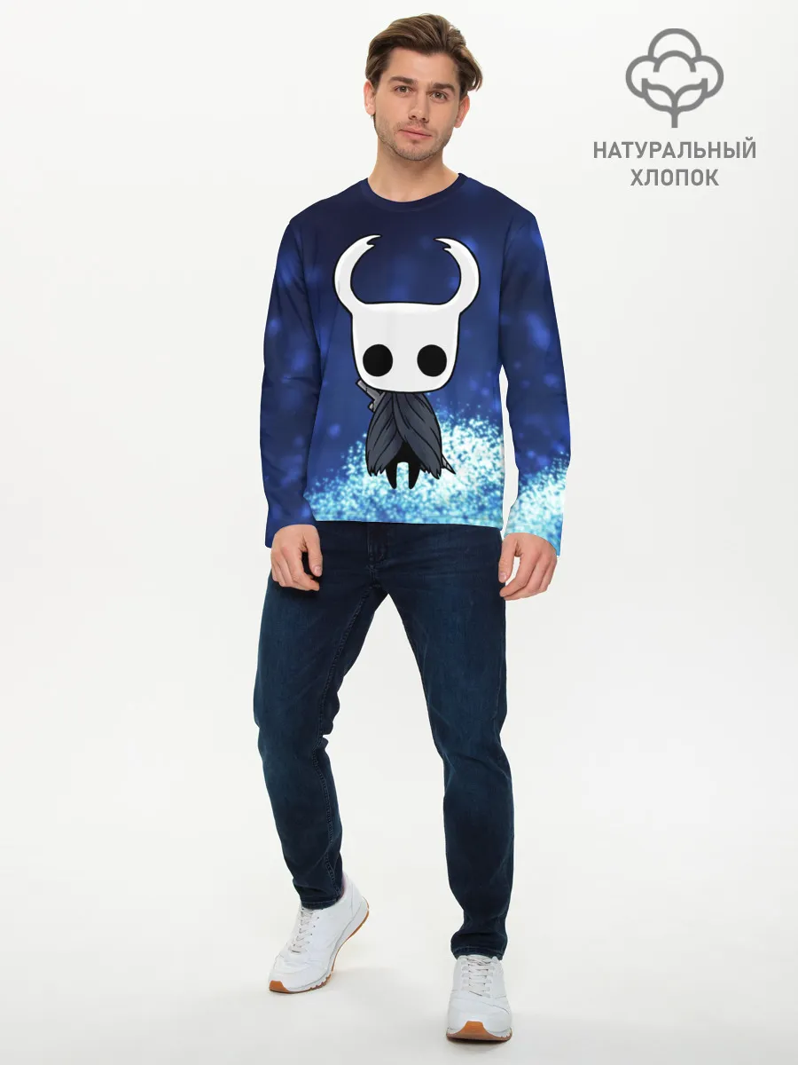Мужской лонгслив базовый / Рыцарь - HOLLOW KNIGHT