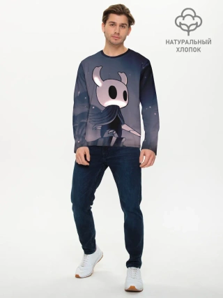Мужской лонгслив базовый / Рыцарь - HOLLOW KNIGHT