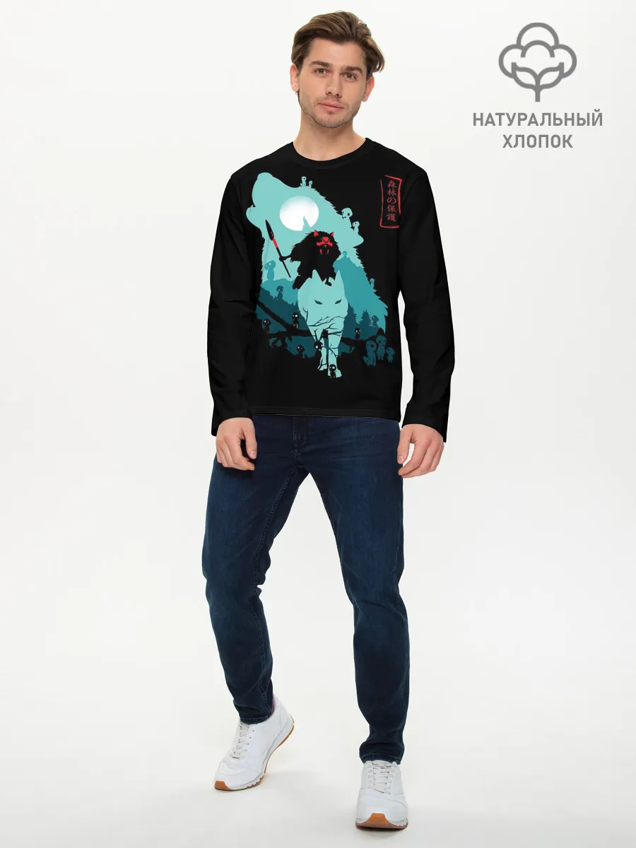 Мужской лонгслив базовый / Princess Mononoke