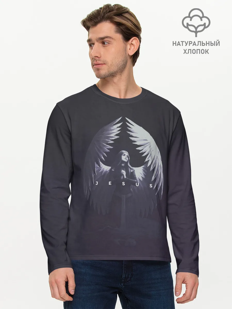 Мужской лонгслив базовый / ДЖИЗУС - JESUS2