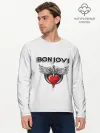 Мужской лонгслив базовый / Bon Jovi