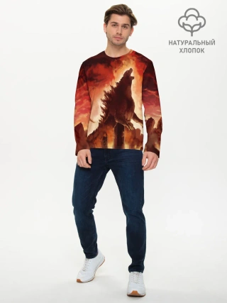 Мужской лонгслив базовый / GODZILLA
