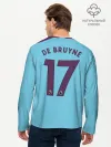 Мужской лонгслив базовый / De Bruyne home 19-20