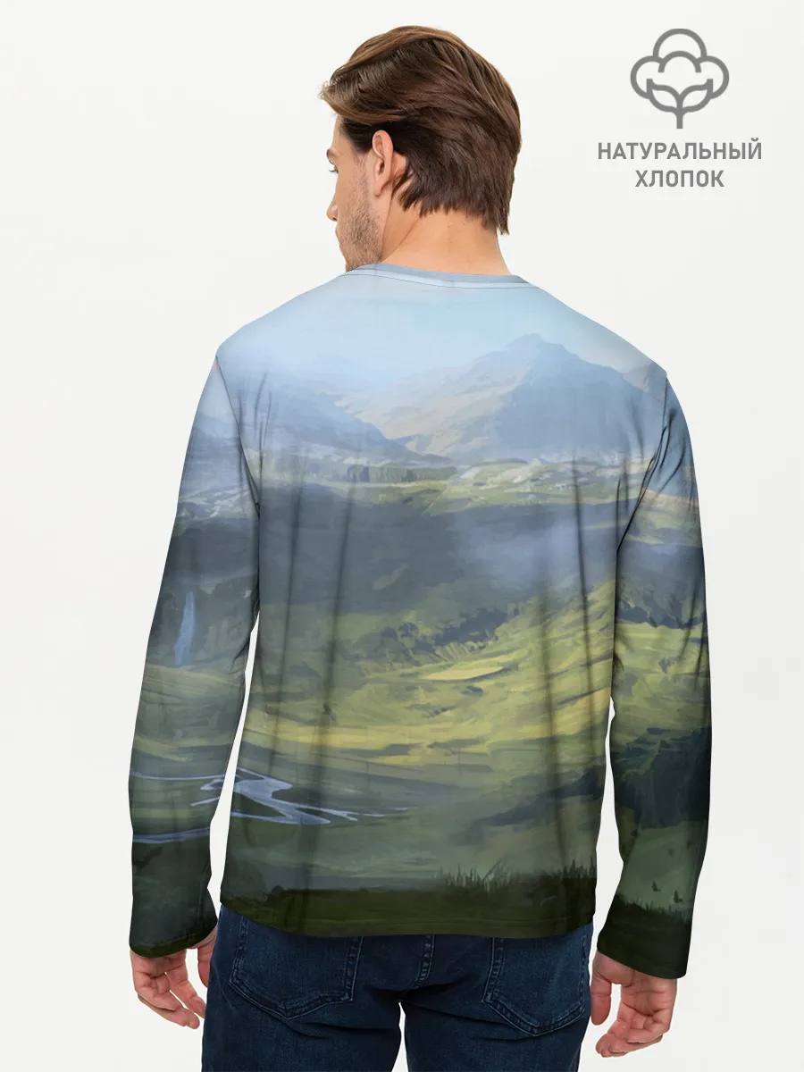 Мужской лонгслив базовый / DEATH STRANDING - СЭМ