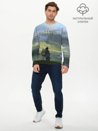 Мужской лонгслив базовый / DEATH STRANDING - СЭМ