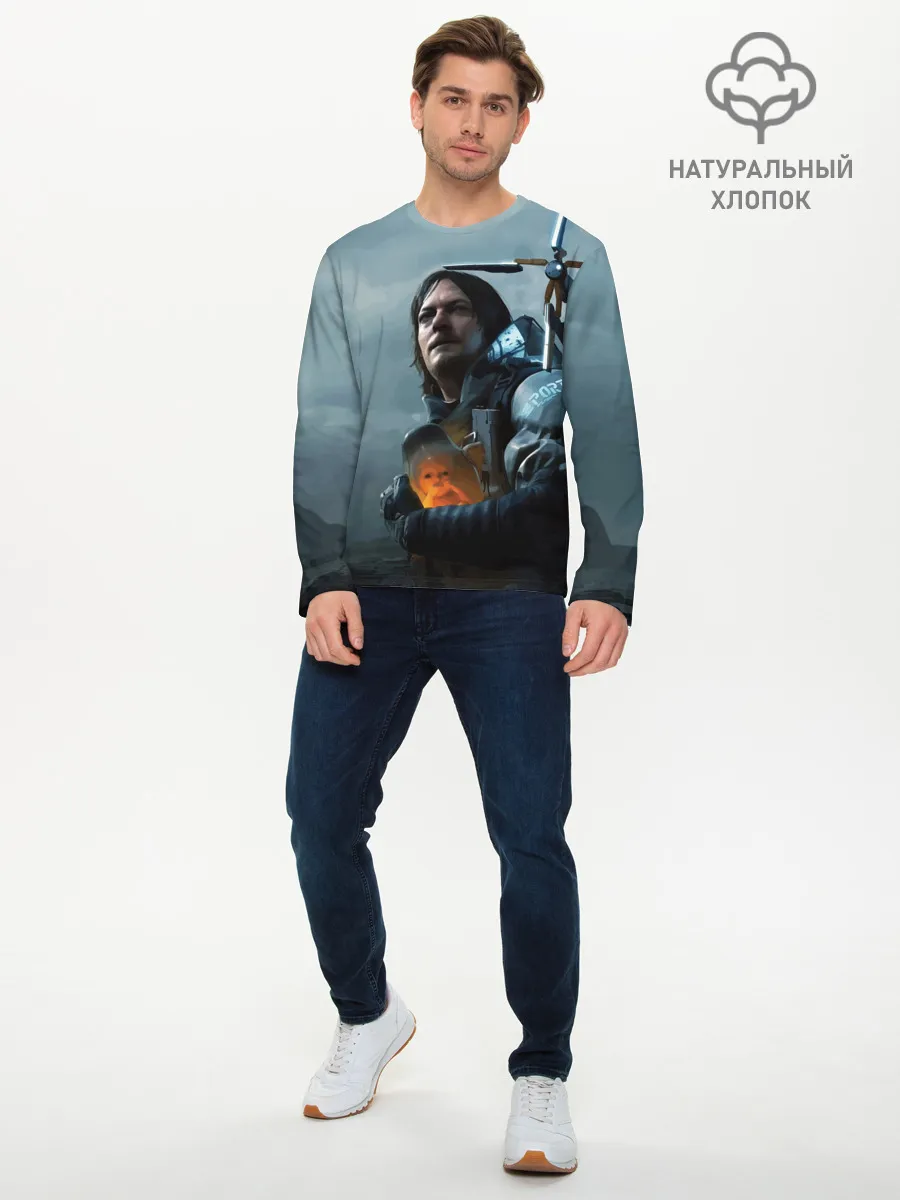 Мужской лонгслив базовый / Сэм - DEATH STRANDING