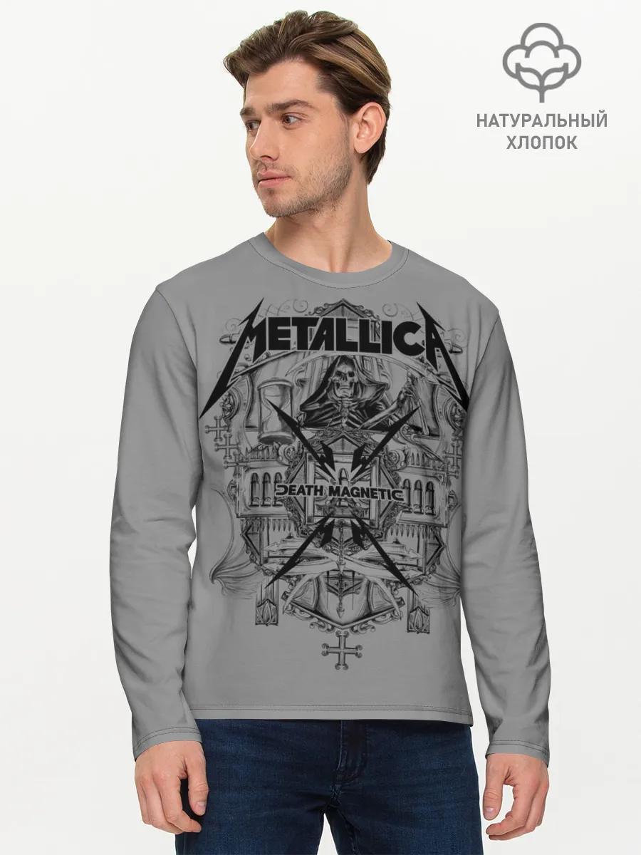 Мужской лонгслив базовый / Metallica