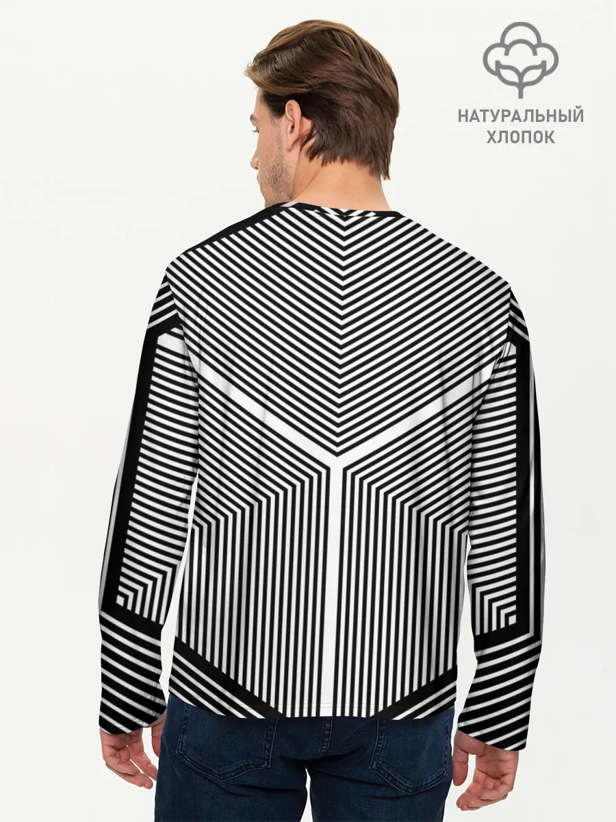 Мужской лонгслив базовый / Полосы